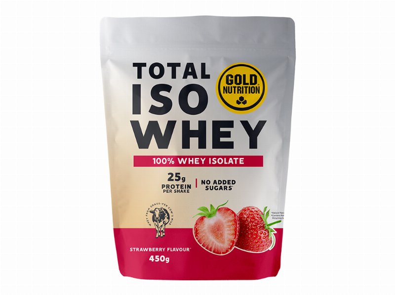Proteina Goldnutrition Total Iso Whey Morango 450 g