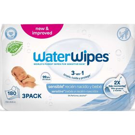 Toalhitas Bebé Biodegradáveis Waterwipes 144 Un (3 X 48 Un)