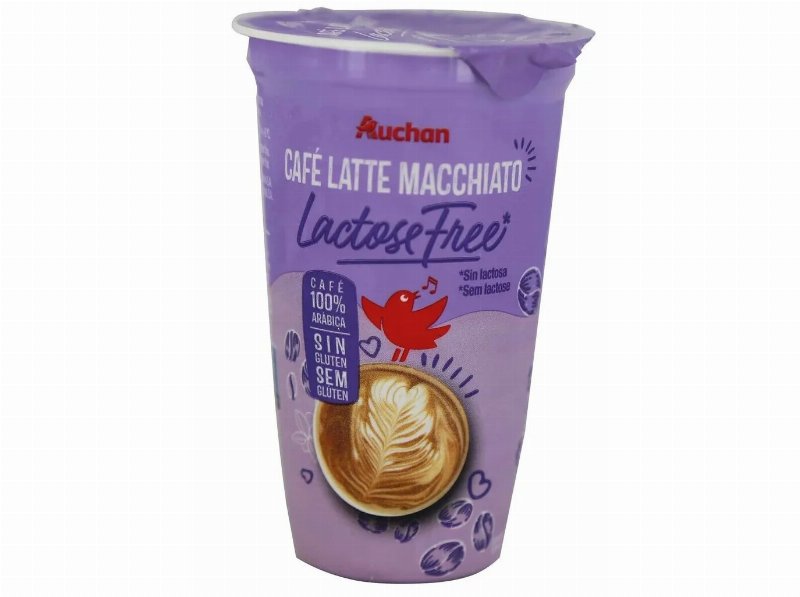 Café Latte Macchiato Auchan 100% Arábica Sem Lactose E Sem Glúten 250 ml