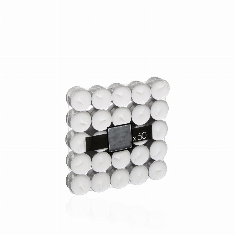 Conjunto 50 Velas Tealight Brancas