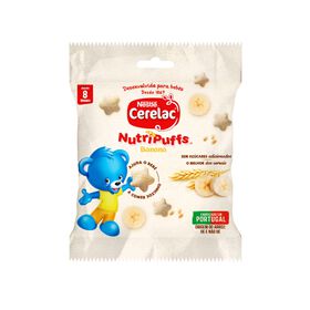 Snack Para Bebé De Banana Nutripuffs +8M Cerelac 7 gr