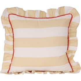 Almofada 45X45Cm Riscas Amarela Kasa