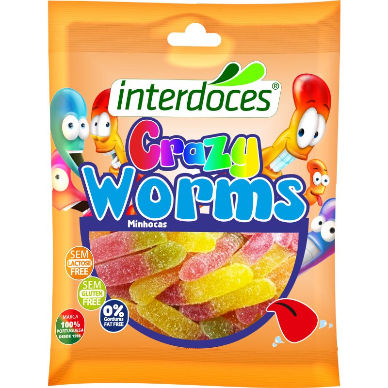 Gomas Minhocas Ácidas 90 g