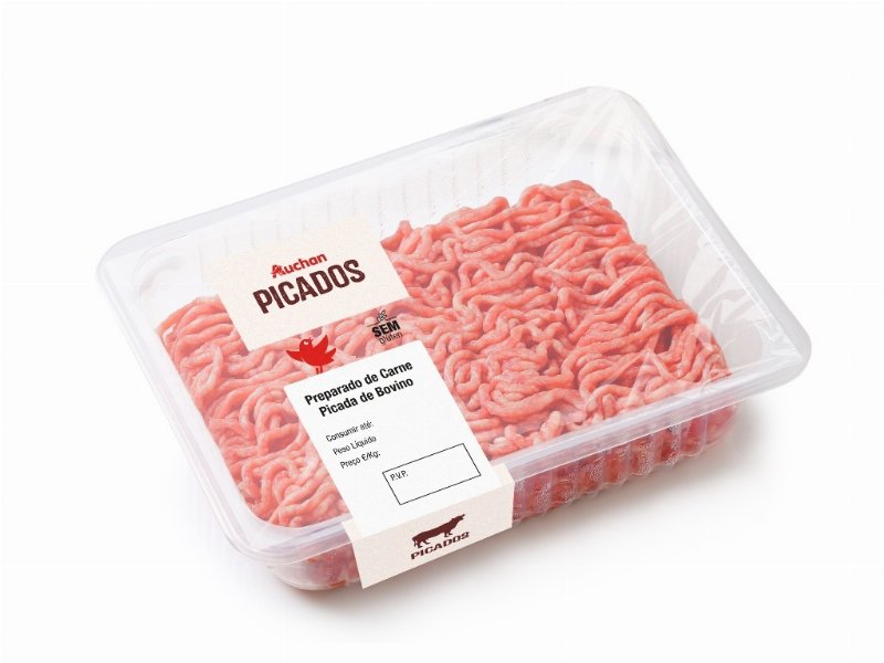 Preparado De Carne Picada De Bovino Isento De Glúten Auchan 400 gr