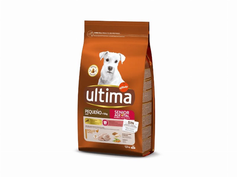 Ração Para Cão Ultima Mini Sénior Com Frango 1.5 kg