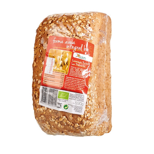 Pão De Forma De Aveia Integral Biológico 550 g
