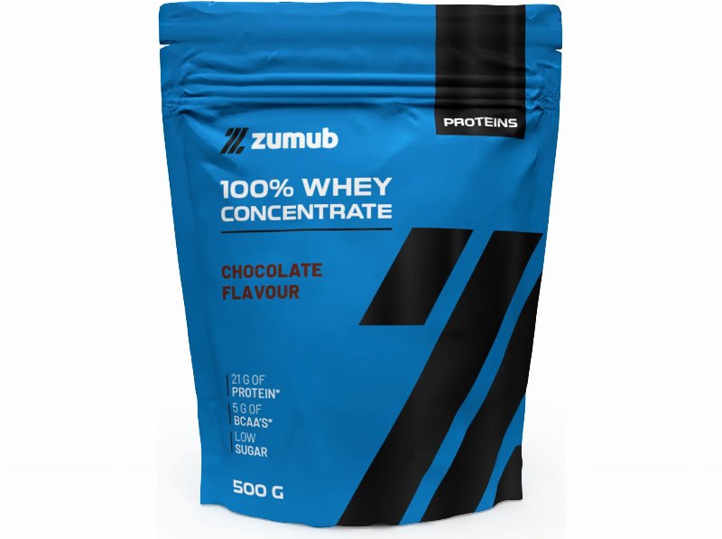 Proteina Whey Zumub 100% Concent Chocolate 500 g