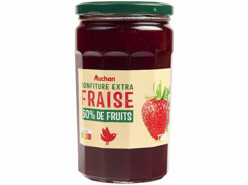 Doce Extra 50% Frutos Auchan Morango 730 g