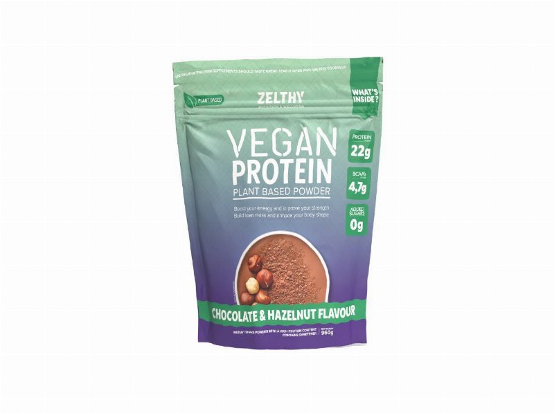 Proteina Vegetal Zelthy Chocolate E Avelã 960 g