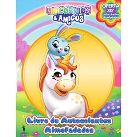 Unicórnios & Amigos - Livro De Autocolantes Almofadados