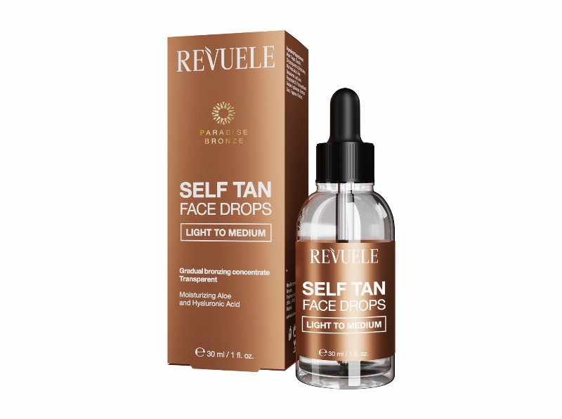 Auto Bronzeador Revuele Self Tan Drops Medium 30 ml