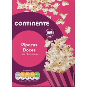 Pipocas Doces Micro-Ondas Continente 3 X 90 gr