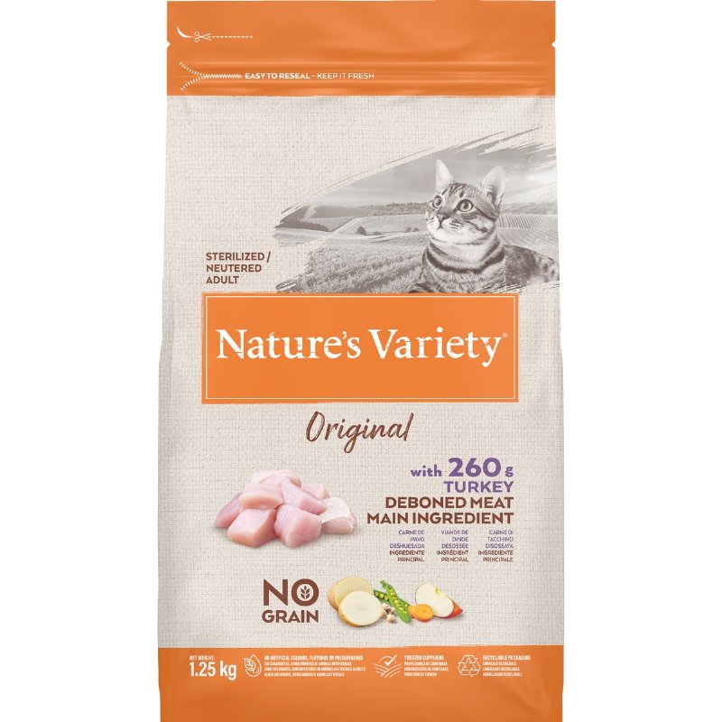 Ração Para Gato Esterilizado Adulto Original De Peru 1.25 kg