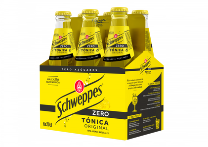 Água Tónica Zero Pack 6 Schweppes 6x0.2L