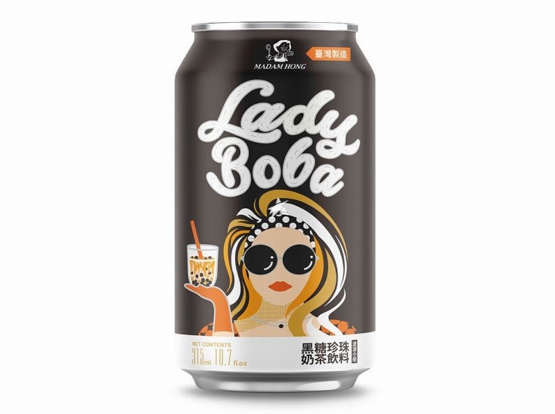 Bublle Tea Madam Hong Lady Boba Lata 0.315 l