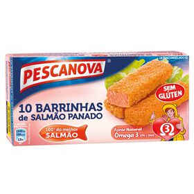 Barrinhas De Salmão Sem Glúten Pescanova 300 gr (10 Un)