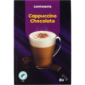 Cappuccino Solúvel Chocolate Continente 144 gr (8 Un)