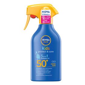 Protetor Solar Spray Protect & Care Crianças Fp 50+ Nivea Sun 270 ml