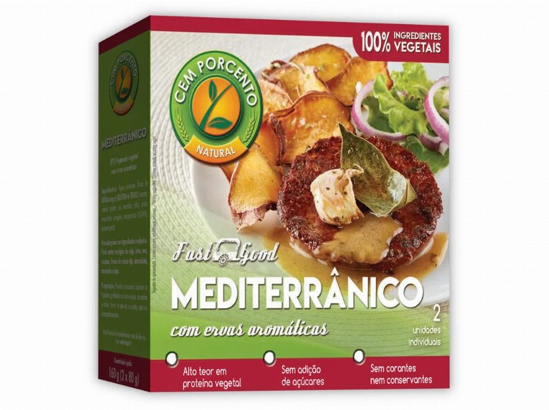Hamburguer Cem Porcento Mediterrânico 150 g