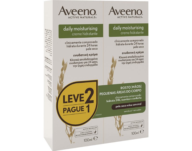Creme Aveeno Daily 2X100 ml Leve 2 Pague 1