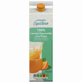 Sumo 100% Laranja Espremida Com Polpa Continente Equilíbrio 1 Lt
