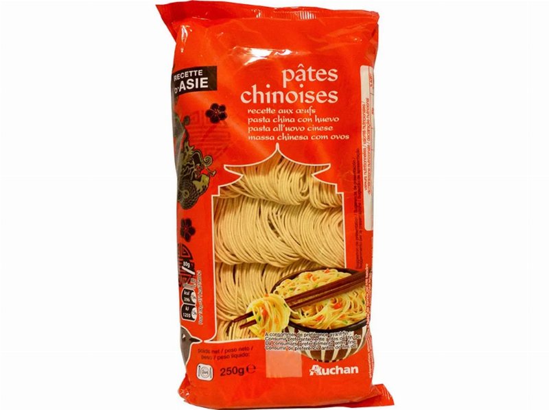 Massa Auchan Chinesa Com Ovos 250 g