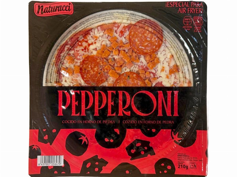Mini Pizza Pepperoni Naturacci 210 g