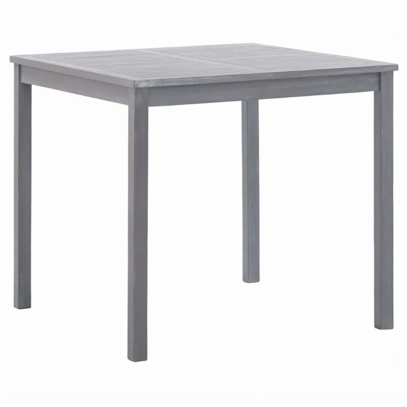 Hkh Mesa De Jardim 80X80X74 Cm Madeira De Acácia Maciça - Cinzento