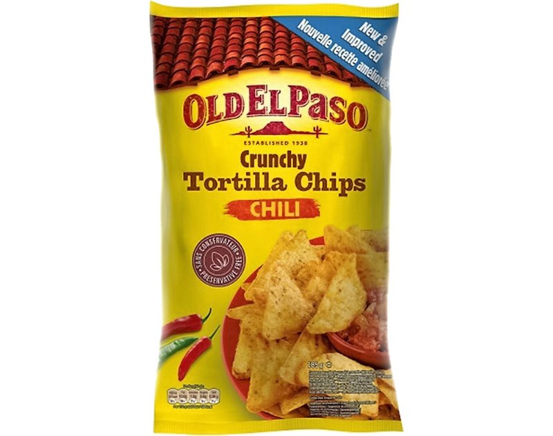Tortilhas Old El Paso Chips Chili 185 g