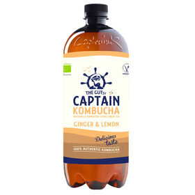 Bebida Kombucha Gengibre E Limão The Gutsy Captain 1 Lt