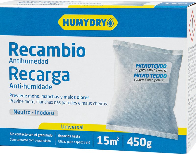 Recarga Para Desumidificador Humydry Neutro 450 g