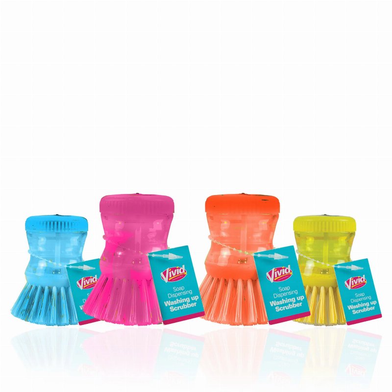 Escova Com Dispensador De Detergente