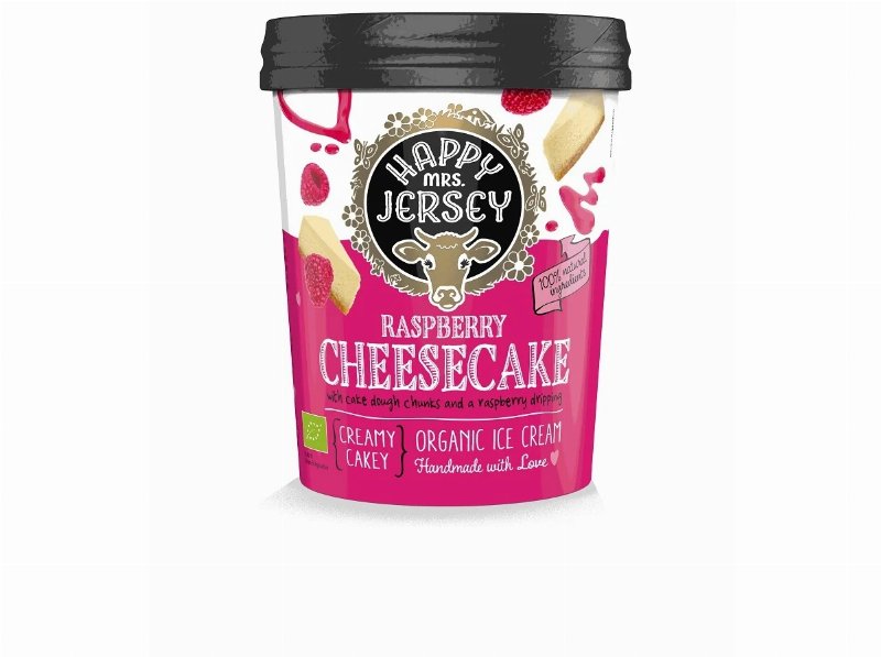 Gelado Happy Mrs Jersey Cheese Cake Framboesa Bio 500 ml