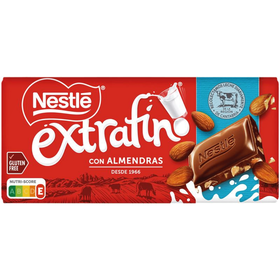 Tablete De Chocolate De Leite Com Amêndoa Extrafino Sem Glúten Nestlé 123 gr