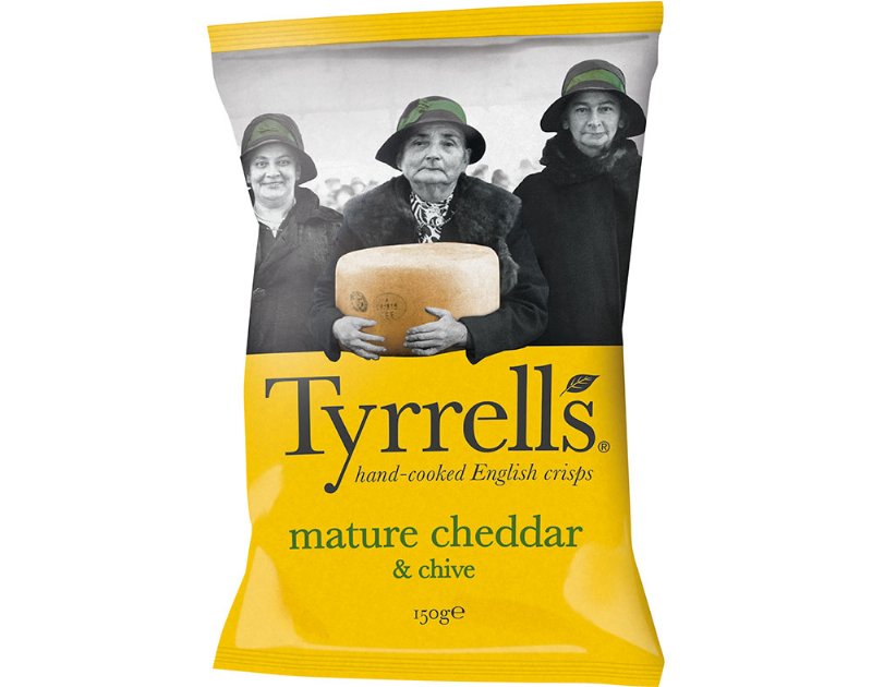 Batatas Tyrrells Fritas Queijo Cheddar 150 g