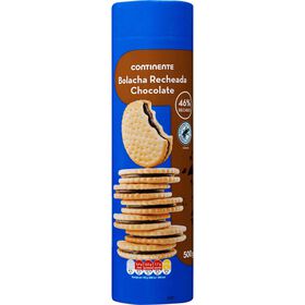 Bolachas Recheadas Chocolate Continente 500 gr