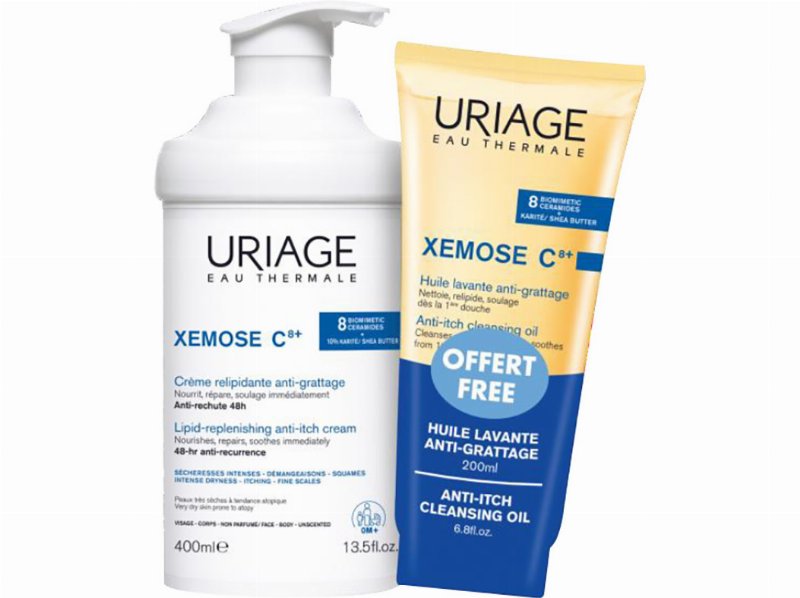 Creme Uriage Xémose C8+ Oferta Óleo 400+200