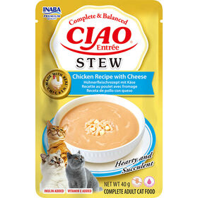 Comida Húmida Para Gato Adulto Frango E Queijo Ciao 40 g