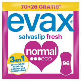 Pensos Diários Salvaslip Normal Evax 70 Un + 26 Un Grátis