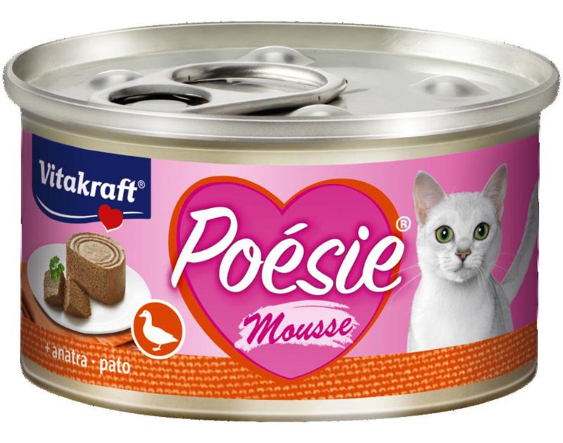 Comida Húmida Para Gato Vitakraft Poesie Mousse De Pato 85 g