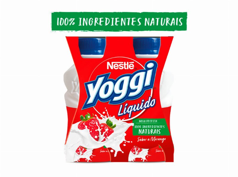 Iogurte Yoggi Líquido Morango 4X160 g