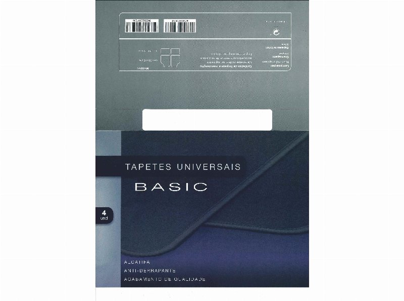 Conjunto De 4 Tapetes Auto Basic Alcatifa Com Reforço De Pés