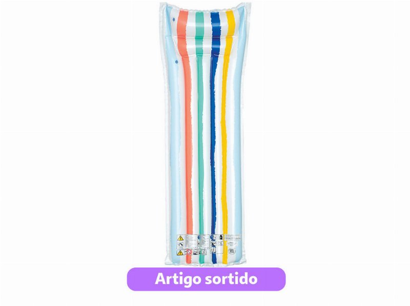 Colchão De Praia One Two Fun Tropical 170X54X15Cm Modelos Sortidos