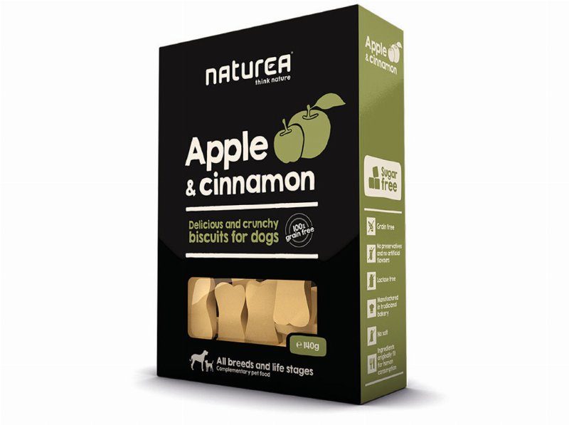 Snack Para Cão Naturea Biscoitos Com Maçã E Canela 140 g