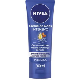 Creme De Mãos Intensivo Hidratante Miniatura Nivea 30 ml