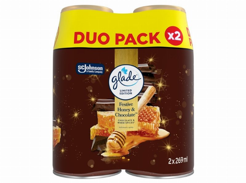 Ambientador Portátil Glade Honey & Chocolate Rec 2Un