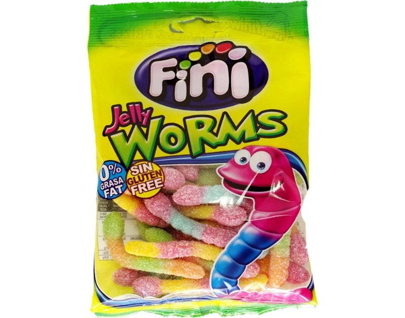 Gomas Fini Minhocas Açúcar 90 g
