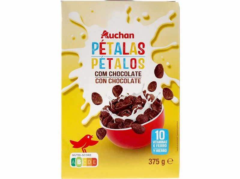 Cereais Auchan Pétalas Com Chocolate 375 g