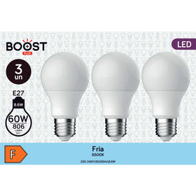 Lâmpada Led Standard E27 6500K 60W Boost 3 Un