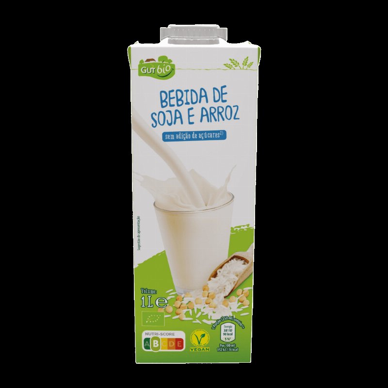Bebida De Soja E Arroz Biológica Sem Adição De Açúcares